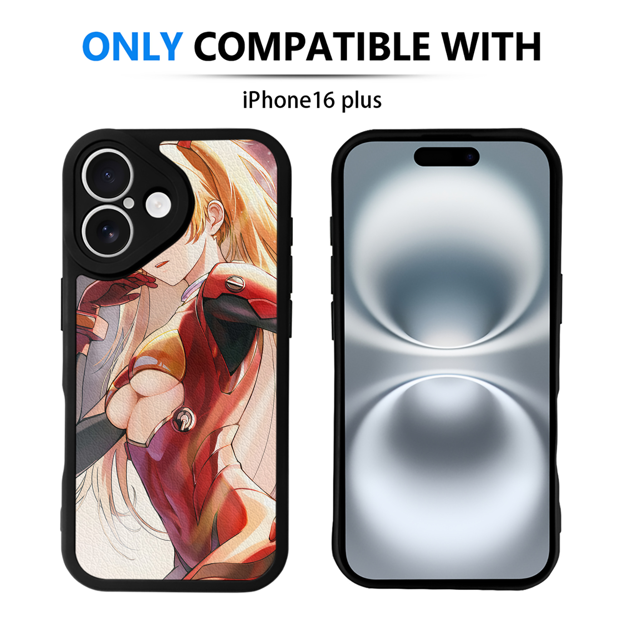 （画像用） EVA 新世紀エヴァンゲリオン 【iPhone 16シリーズ対応】シリコンスマホケース（レザー調） 材質：シリコン